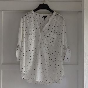 🆕 Torrid Harper Star print Georgette Blous